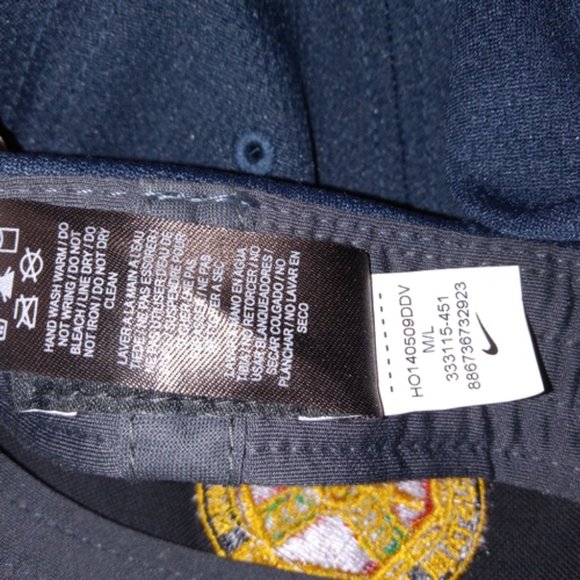 Nike Golf Stay Army Sustain-Support-Defend Dri-Fit Navy Blue Fitted Cap Hat - Picture 6 of 7